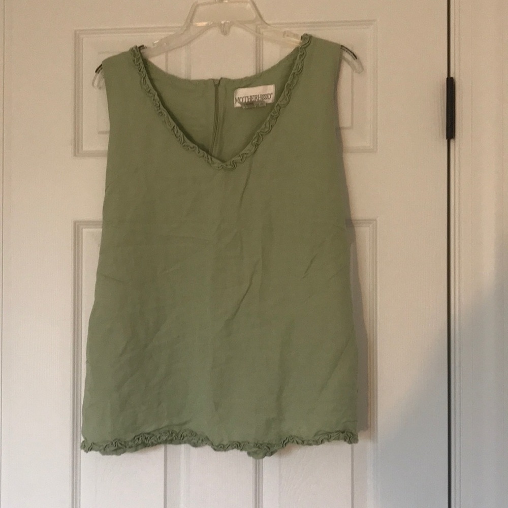 🍼MOTHERHOOD Sleeveless Top With Ruffles🍼